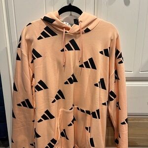 ADIDAS LOGO ALL OVER HOODIE